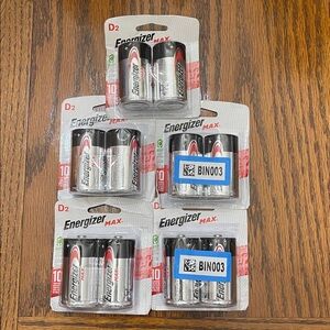 10 Pc Energizer Max D D2 Alkaline Batteries Exp. 12/2034 NEW